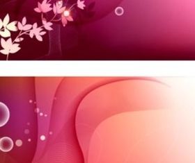 Fantasy flower and dynamic lines background vector graphics