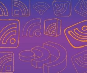 rss Feed Logo Graphics design vector