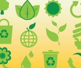 Ecology Icons design vector
