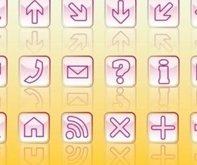 Web Symbols icon vector
