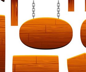 Retor Wooden Signage 2 vector