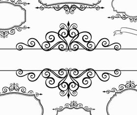 Blank Ornate Labels 2 vector graphics