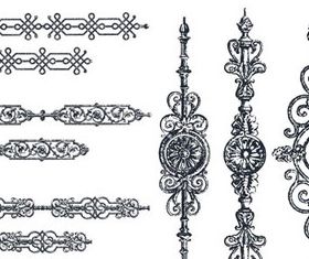 Retro Ornaments Design 2 vector