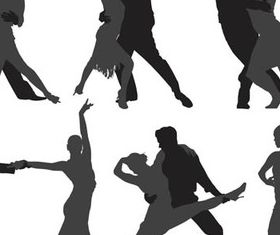 Different Tango silhouette 1 vector graphics