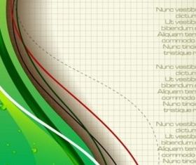 green grid backgroundwith water shiny vector