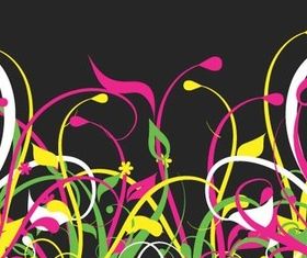 Color grass background vector graphics