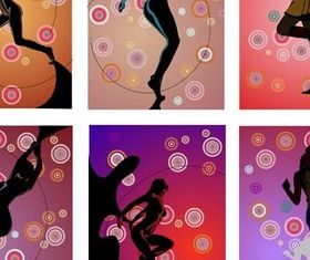 Dynamic dance girl design vector