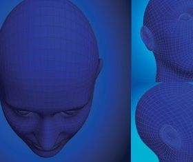 3D stereo head vector