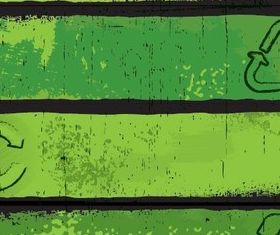 Environmental Retro style banner background design vectors