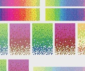 colored dots background vector