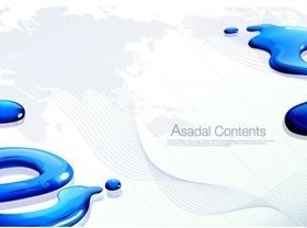 Blue water background vector