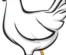 Hand drawn chicken 1 vectors