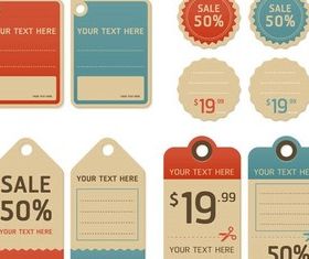 Retro Trade Stickers vector