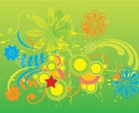 Grunge Spring Graphics vector