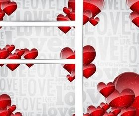Valentine Banners Illustration vector