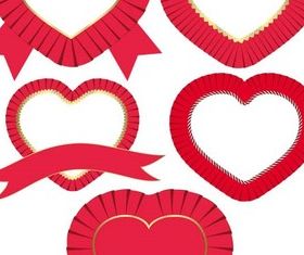Color Hearts Elements vector