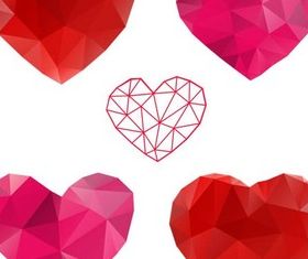 Abstract Hearts Elements vector