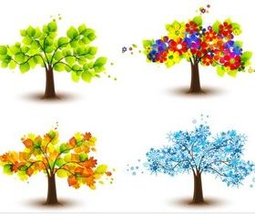 Seasons Symbols vector