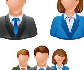Shiny Workers Icons vectors graphic