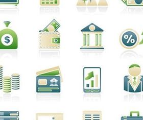 Business Light Icons vector graphics