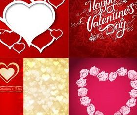 Valentine Backgrounds vector