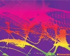 Colorful Grunge Background vectors material