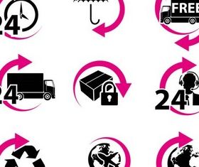 Delivery Icons free vector