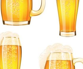 Beer Glasses vector