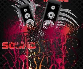 Music Style Backgrounds 24 vector graphic