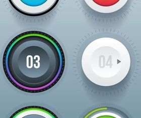 Volume UI Elements vector material