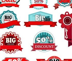 Colorful Labels design vectors