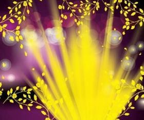 Spring Vector Background with light