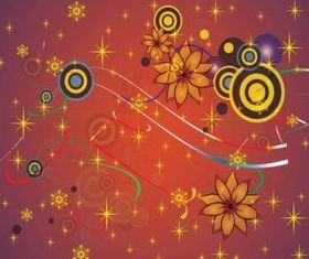 Flowers Background Graphics creative vector