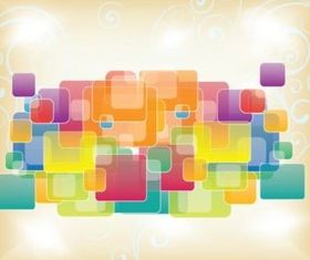 Free Squares Vector Shapes background design