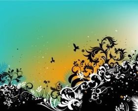 Summer Floral Vector Illustration