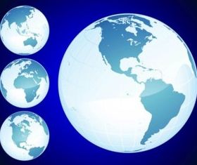 Shiny Globes vector