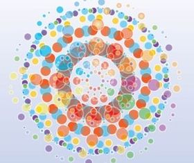 Free Colorful Circles Background vector