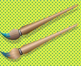 Pop Art Brushes vector