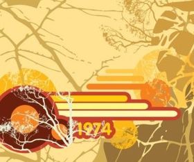 Retro Nature Art vector
