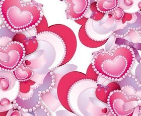 Diamond Hearts Illustration vector