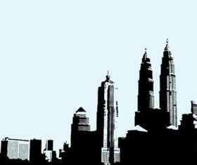 KualLumpur Skyline vector design