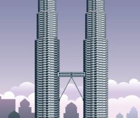 Petronas Towers vector