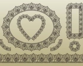 Lace Vectors background