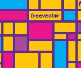 Mondrian background vector