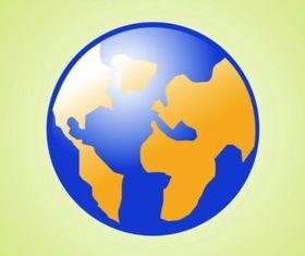 Planet Earth Icon vectors graphic