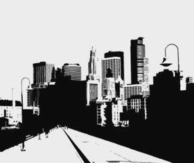 City Road Illustration vector