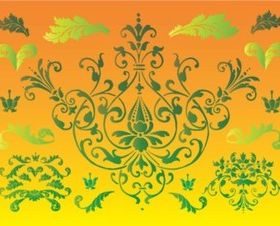 Floral Nature Graphics vectors material