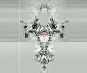 Abstract Shapes Heart background vectors graphic