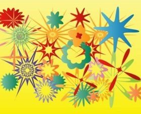 Flower Stars vectors