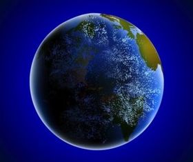 Earth From Space vector